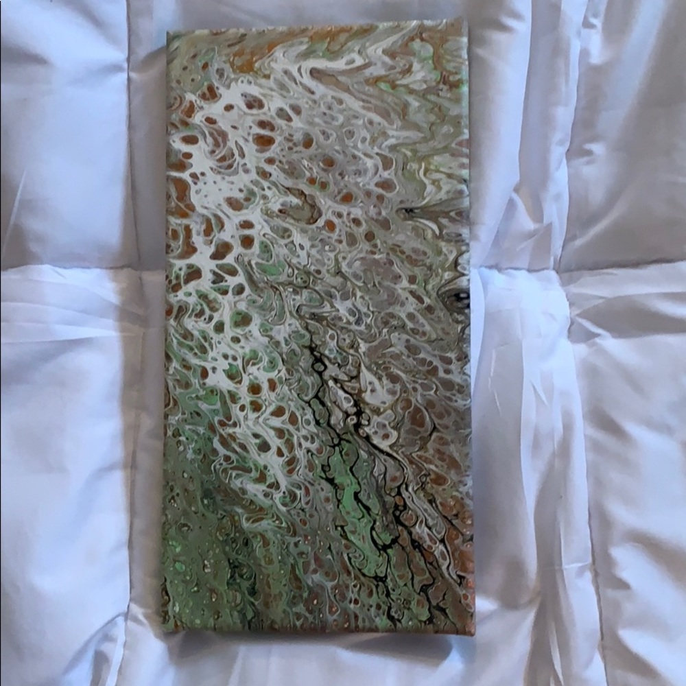 Acrylic painting, wall art, canvas 7 x 14 inches